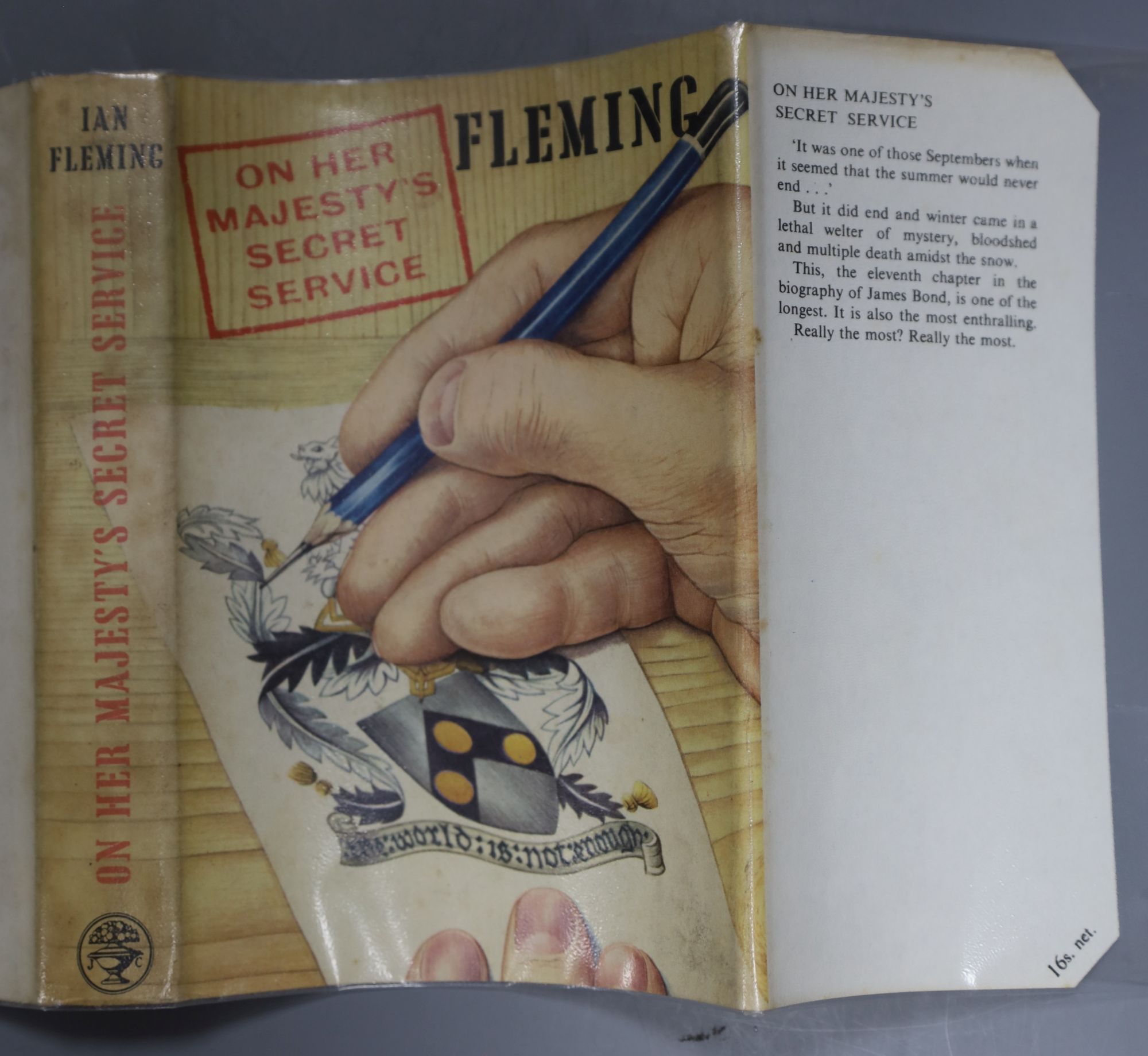 Fleming, Ian - On Her Majestys Secret Service, 1st edition (1st impression), d/wrapper, 1963